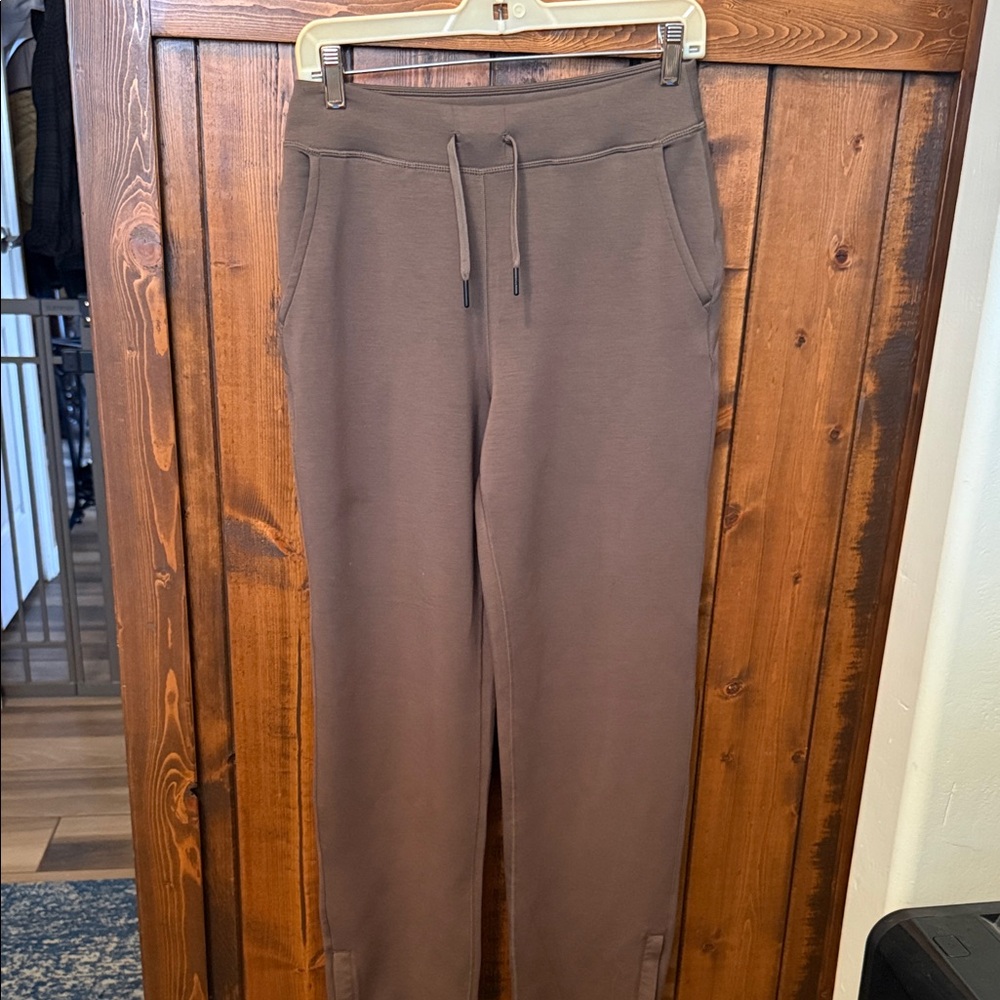 BYLT Opal Split Hem Pant, Fawn (Olive), Size S